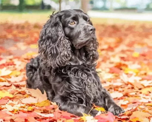 Autumn Boykin Spaniel Paint by Number