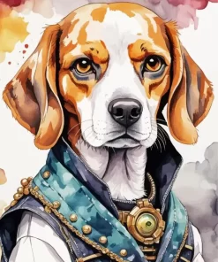 Beagle Dog Animal Paint by Number