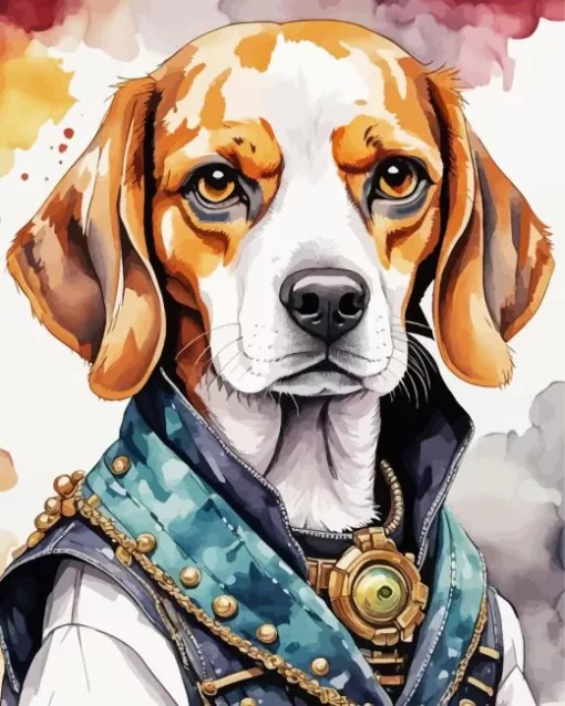 Beagle Dog Animal Paint by Number