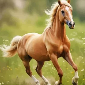 Beautiful Palomino Paint by Number