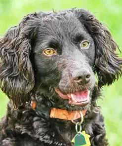 Black Boykin Spaniel Paint by Number