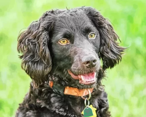 Black Boykin Spaniel Paint by Number