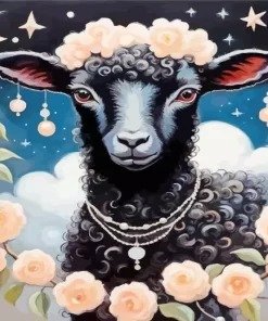 Black Lamb Paint by Number