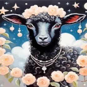 Black Lamb Paint by Number