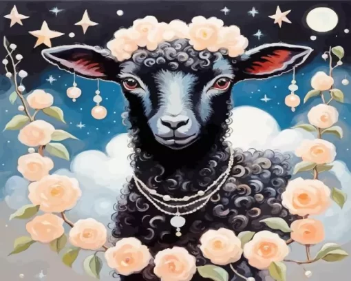 Black Lamb Paint by Number