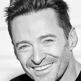 Black And White Hugh Jackman Paint by Number