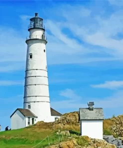 boston lighthouse paint by numbers