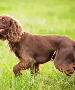 Brown Boykin Spaniel Dog Paint by Number