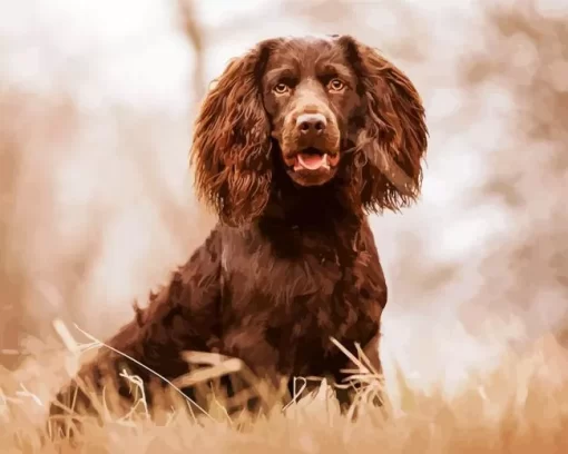 Brown Boykin Spaniel Paint by Number