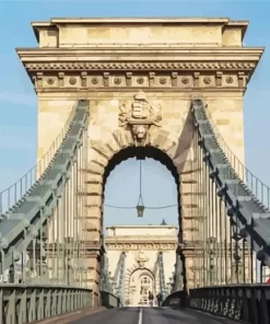 budapest chain bridge paint by number