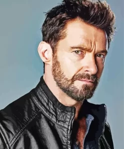 Charismatic Hugh Jackman Paint by Number