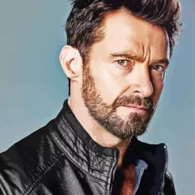 Charismatic Hugh Jackman Paint by Number