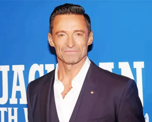 Charming Hugh Jackman Paint by Number