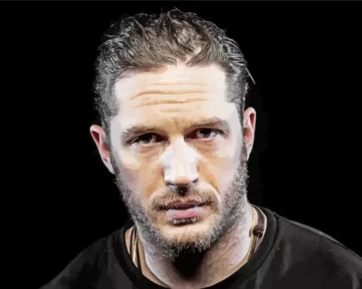 Charming Tom Hardy Paint by Number