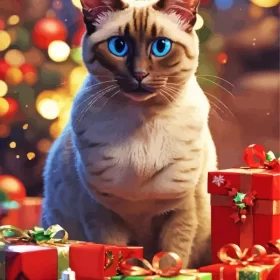 Christmas Birman Paint by Number