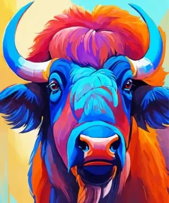 Colorful Buffalo Paint by Numbers