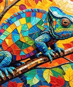 Colorful Chameleon Paint by Number