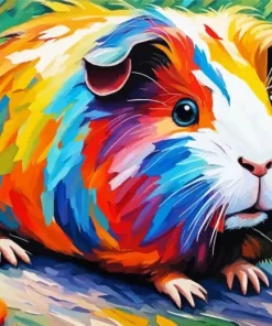 Colorful Guinea Pig Paint by Number