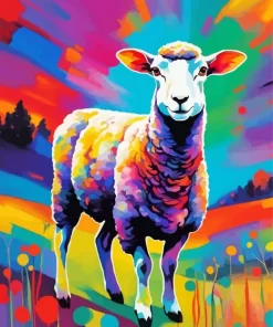 Colorful Lamb Paint by Number