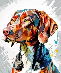 Colorful Vizsla Paint by Numbers