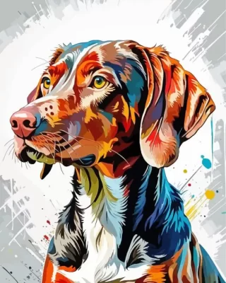 Colorful Vizsla Paint by Numbers