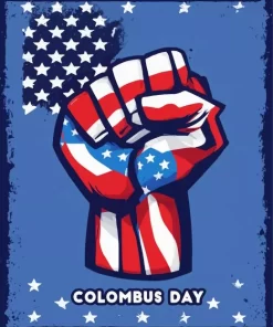 Columbus Day USA Art Paint by Number