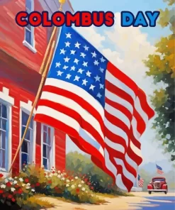 Columbus Day USA Paint by Number