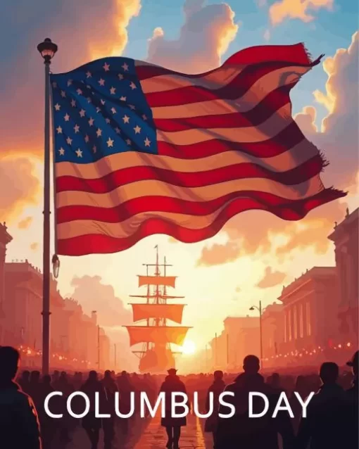 Aesthetic Columbus Day Paint by Number