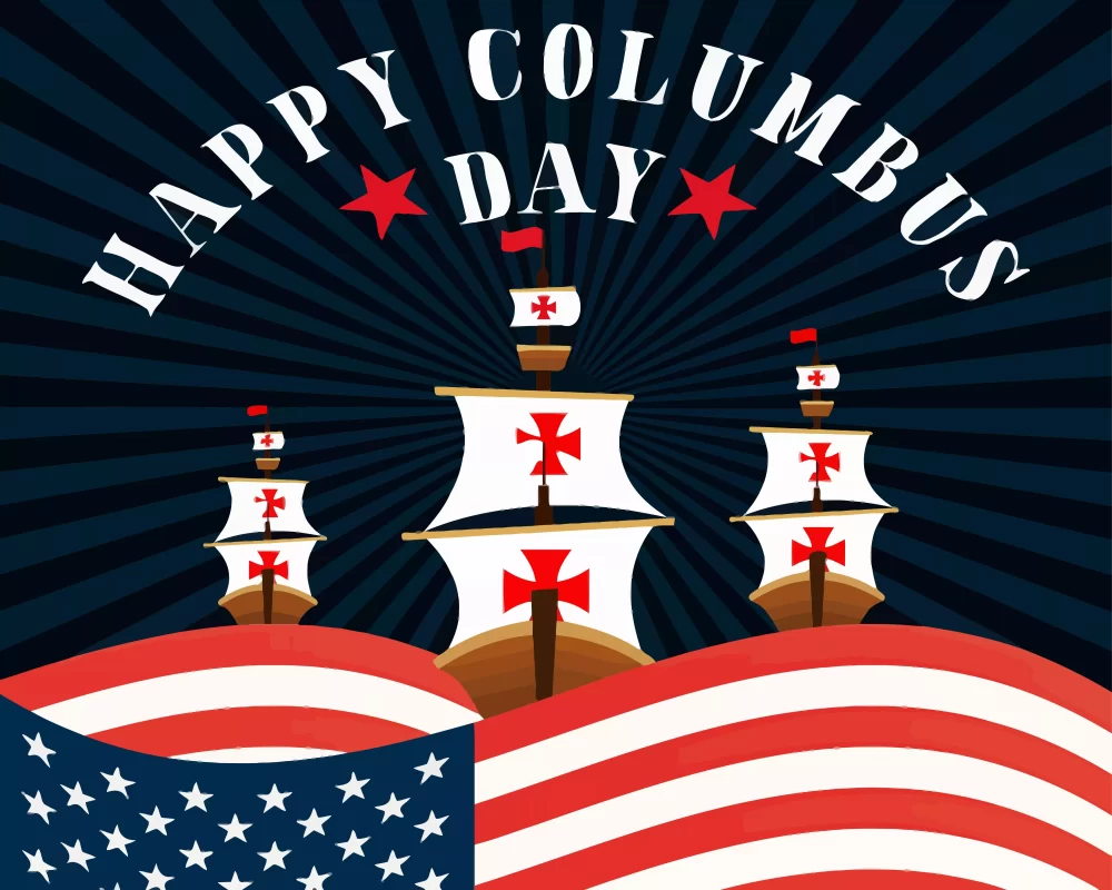 Columbus Day Art Poster