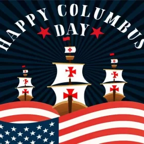 Columbus Day Art Poster Paint by Number