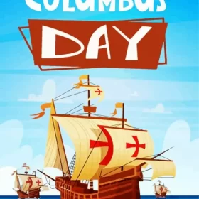 Columbus Day Illustration Art Paint by Number