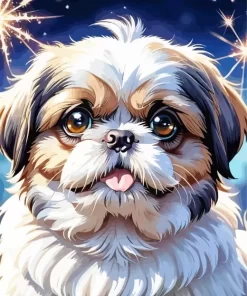 Cool Shih Tzu Paint by Number