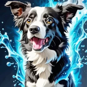 Cute Border Collie Paint by Number