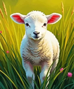 Cute Lamb Paint by Number