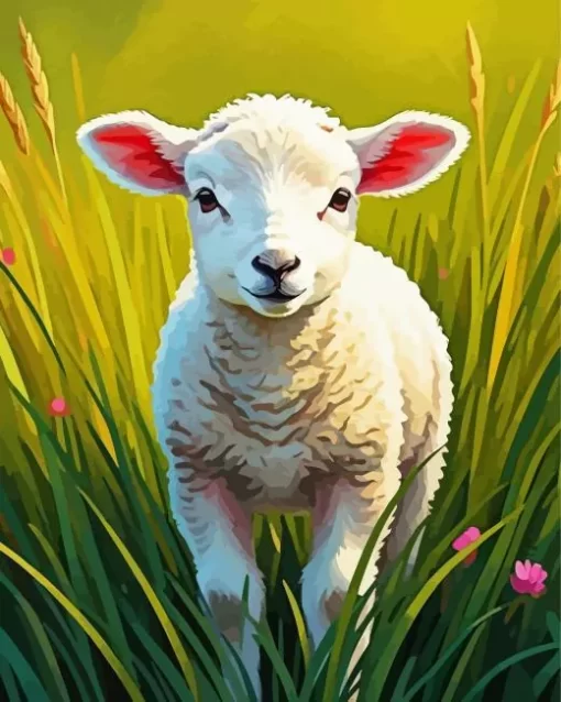 Cute Lamb Paint by Number