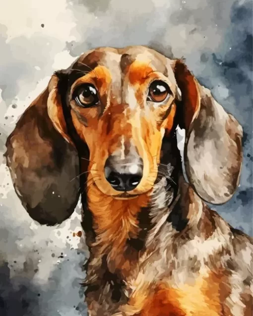 Dachshund Dog Paint by Number