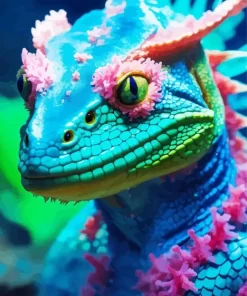 Fantasy Iguana Paint by Numbers