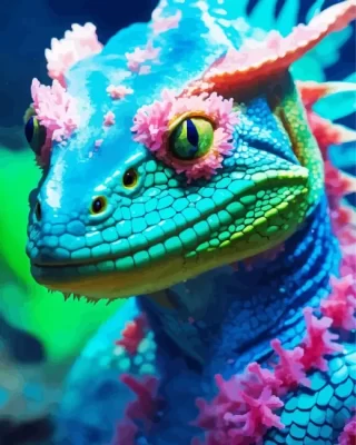 Fantasy Iguana Paint by Numbers