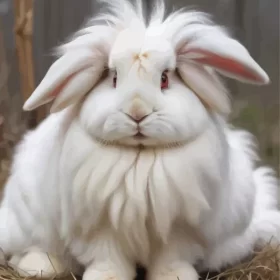 Fluffy Angora Rabbit Paint by Number