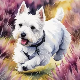 Happy West Highland Terrier Paint by Number