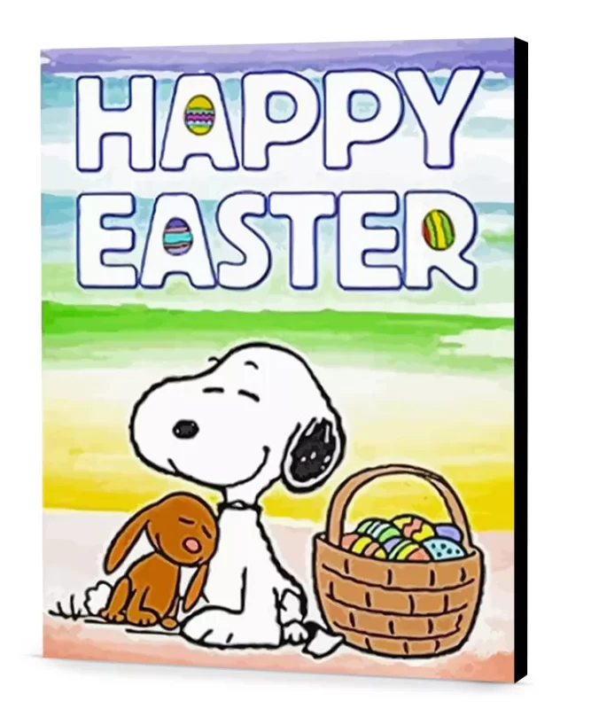 Happy Easter Snoopy Easter Paint By Numbers 2025