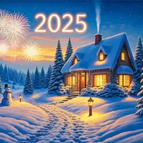 Happy New Year 2025 Paint by Number