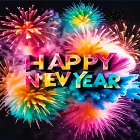 Happy New Year Celebration Paint by Number