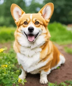 Happy Pembroke Welsh Corgi Paint by Numbers