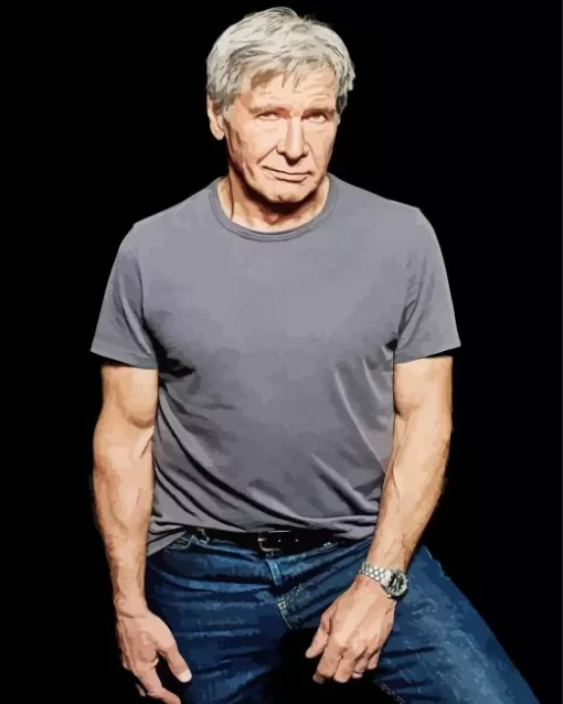 Iconic Harrison Ford Paint by Number