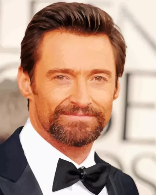 Iconic Hugh Jackman Paint by Number