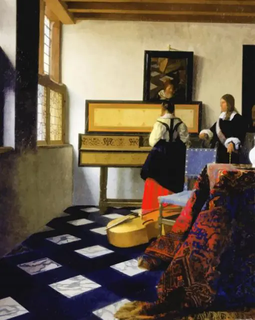 johannes vermeer the music lesson