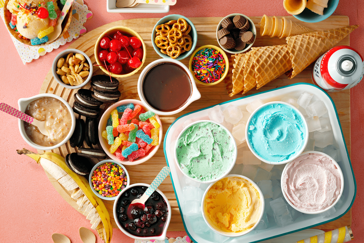 DIY Ice Cream Social labor day celebration