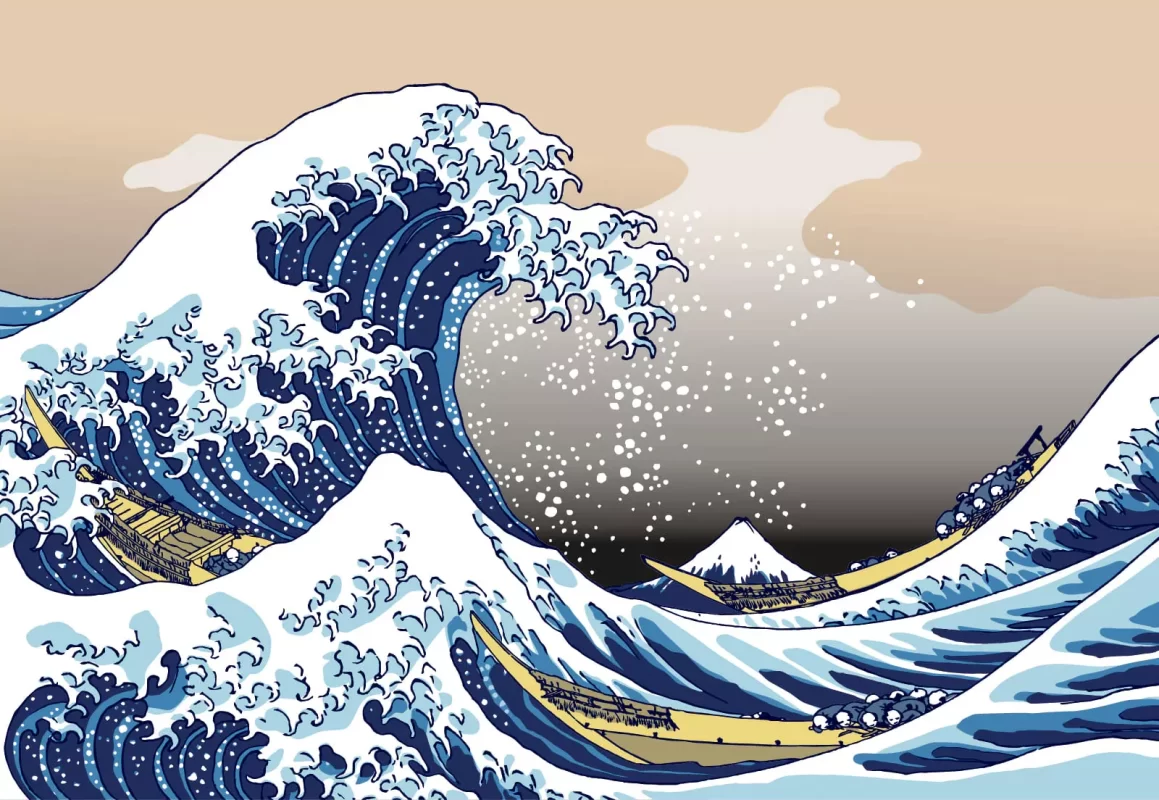 "The Great Wave off Kanagawa" by Katsushika Hokusai