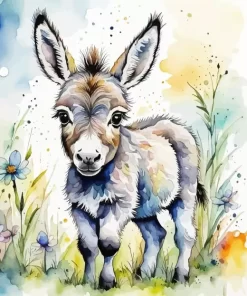 Little Donkey Paint by Number